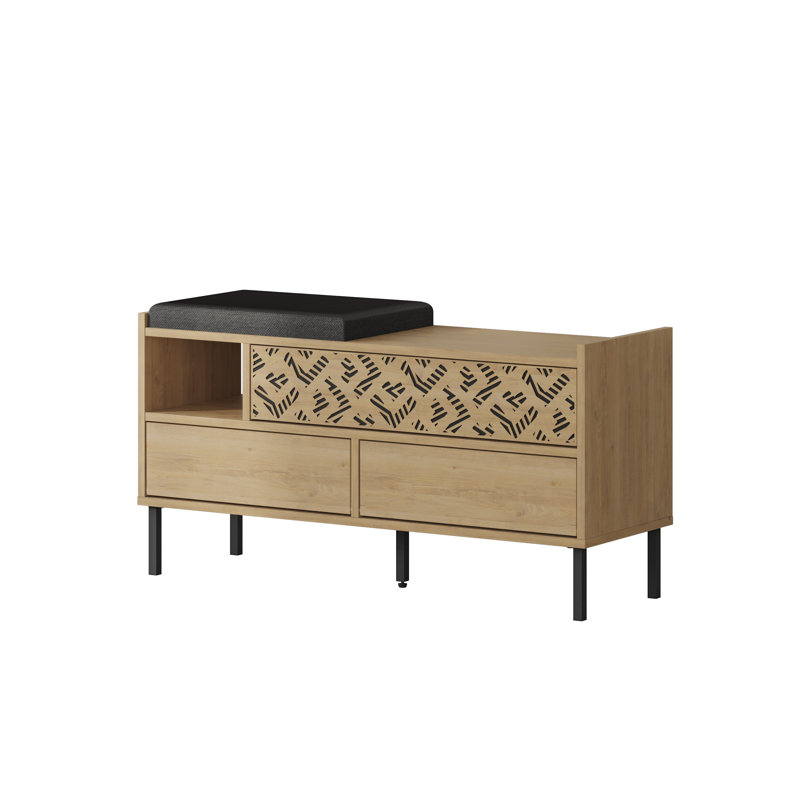 8 Pair Shoe Storage Cabinet, Sapphire Oak