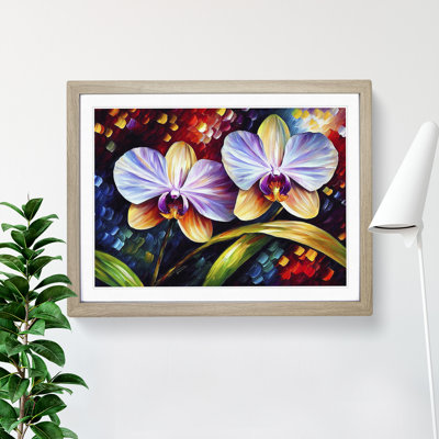 Orchid Flower Painting Vol.1 Abstract - Single Picture Frame Print
