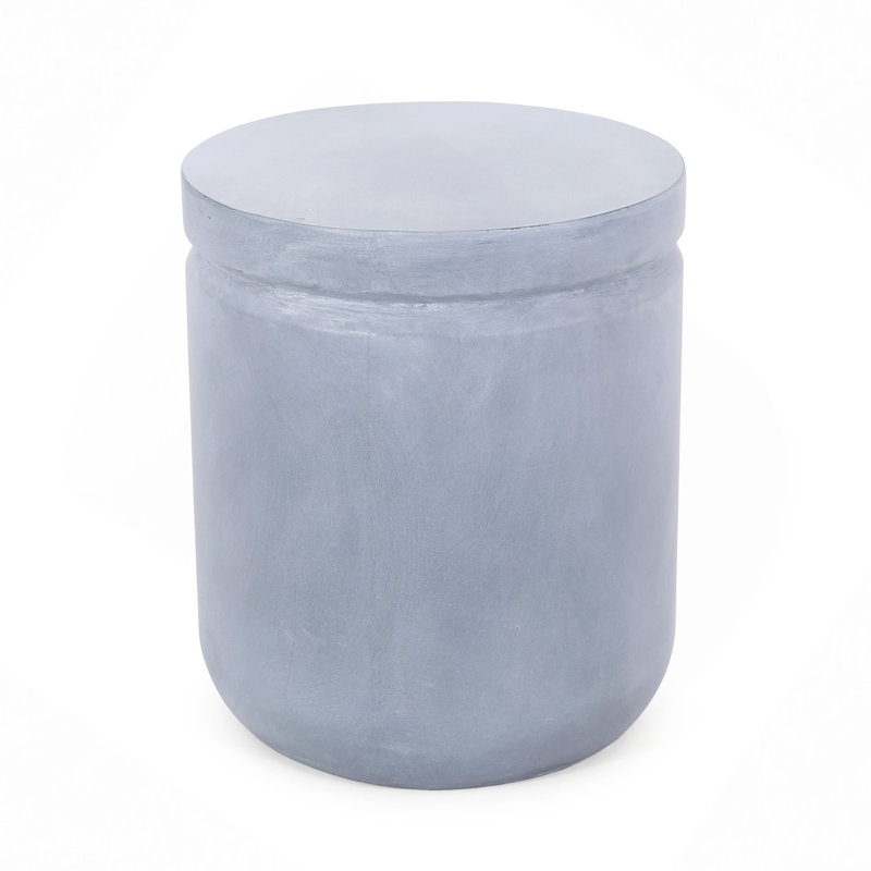 Outdoor Concrete End Table