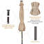 Noreene 300cm Lighted Tilt Market Parasol-1808444524-1808444526