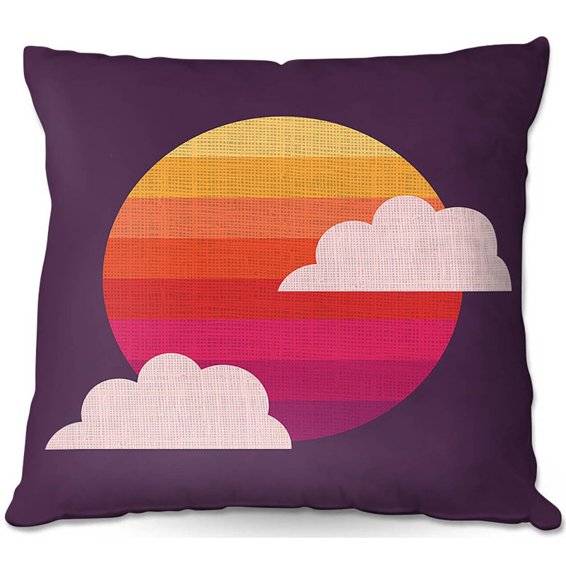  Coussin Couch Sunset, 18 po x 18 po