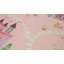 Tapis à motif de château de licorne rose / blanc 7 pi x 10 pi (6 pi 7 po x 9 pi 6 po) de style branche Everly-1146814772