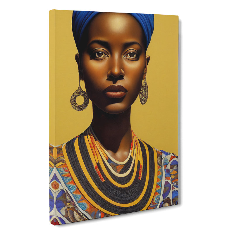 Portrait Of A Royal Woman No.2 - Wrapped Canvas, 50cm H x 35cm W x 3cm D