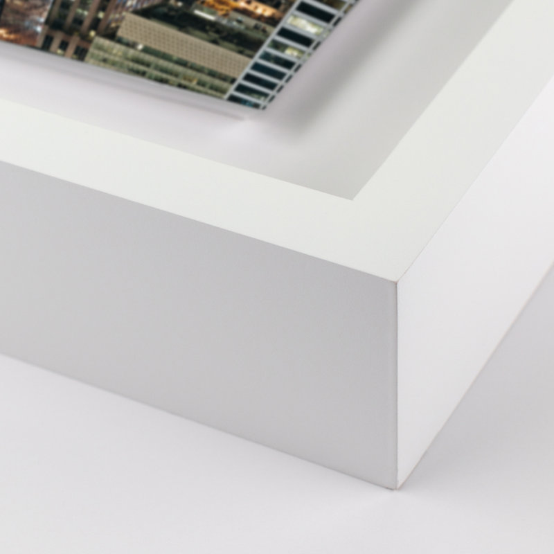 City II Print by Jakob Wagner, White, 29" H x 40" W x 2.5" D