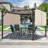 Joyside 10 Ft. W x 10 Ft. D Metal Pergola with Canopy