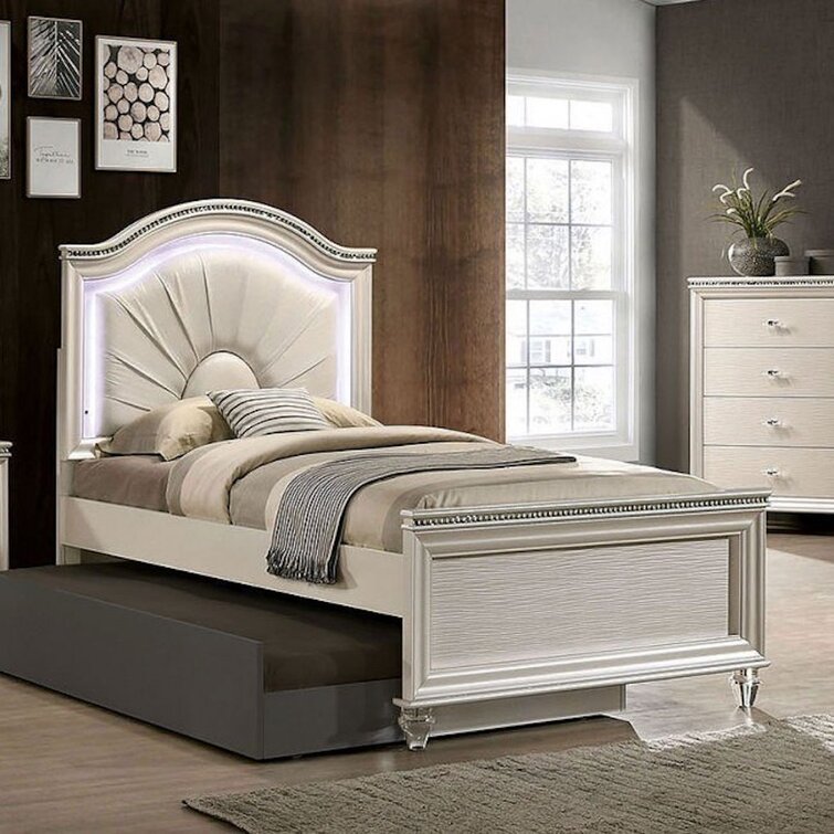 Farwell Solid Wood Panel Bed by Rosdorf Park