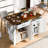 Farmhouse Kitchen Island With Storage, Drop Leaf, Spice Rack, Drawers & Rolling Cart With Power Outlet, White-254164889