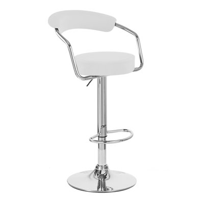 Tabouret de bar rotatif à hauteur ajustable Ortrun