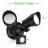 25 Watt LED Battery Operated Outdoor Security Flood Light with Motion Sensor