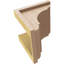 Cèdre Bryant, grain de bois brut TimberThane Corbel, apprêté brun clair-88289335