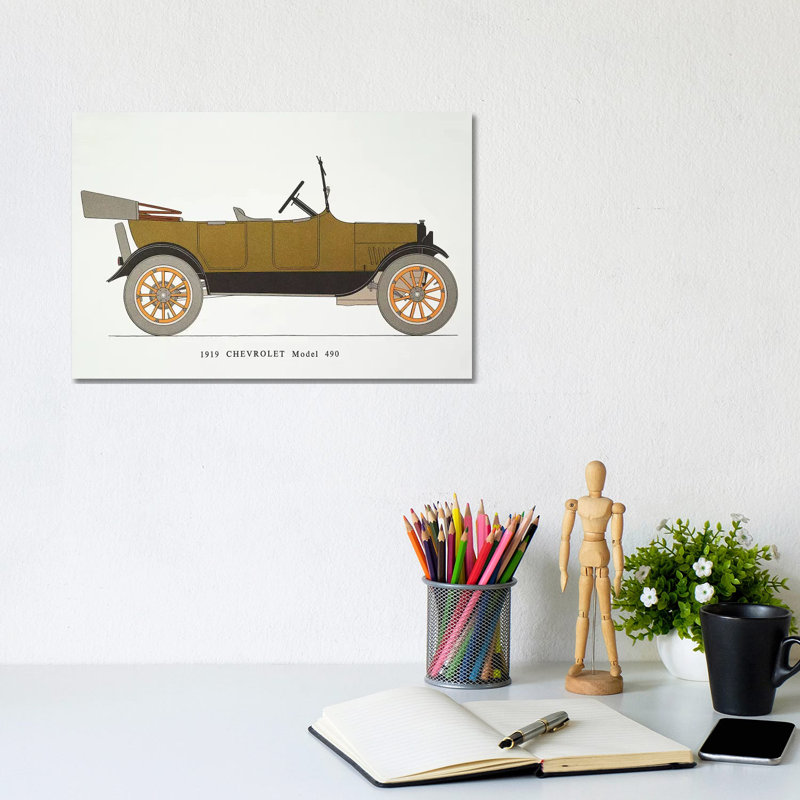 Auto: Chevrolet, 1919 - Wrapped Canvas Print, 20.32 cm H x 30.48 cm W