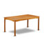 Ensemble de table de jardin 5 pièces pour patio comprenant une table de salle à manger d'extérieur rectangulaire en bois d'acacia et 4 chaises d'appoint pliantes, 36 po x 66 po, huile naturelle-858755293