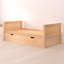 Lit plateforme simple en bois massif avec lit gigogne Fradin-25966315