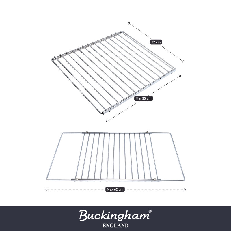 Buckingham Chrome Universal Adjustable Grill  Shelf