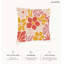 Coussin décoratif en polyester floral-105461864