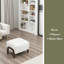 Upholstered Ottoman, Wooden Legs