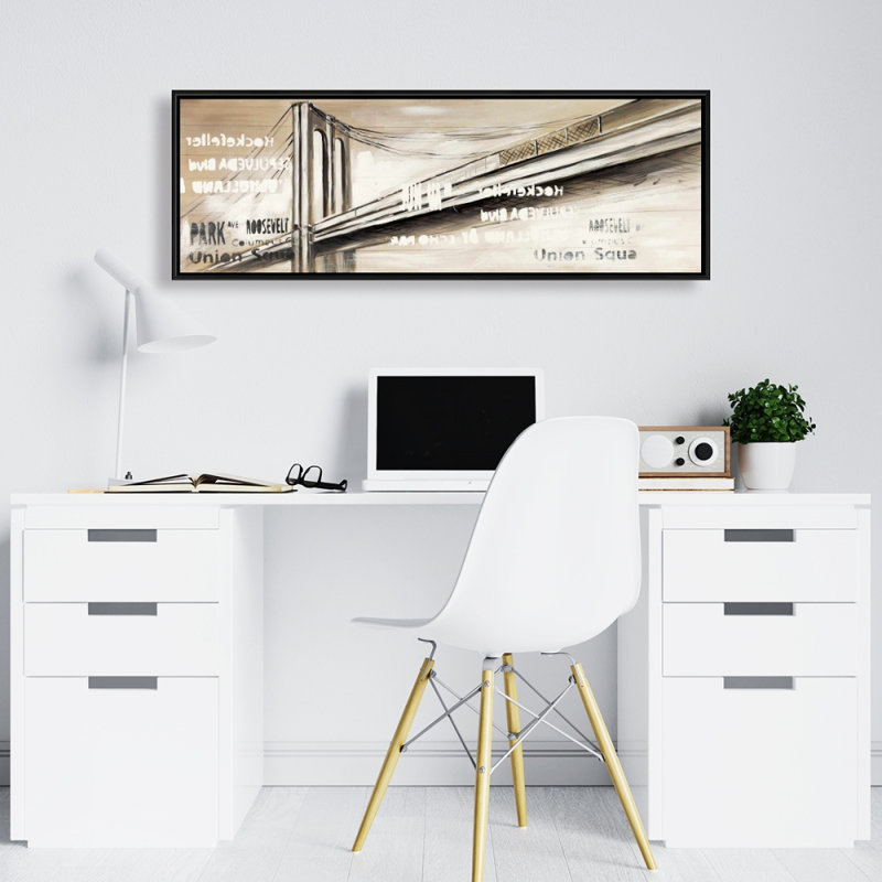 City brige - Toile avec cadre
