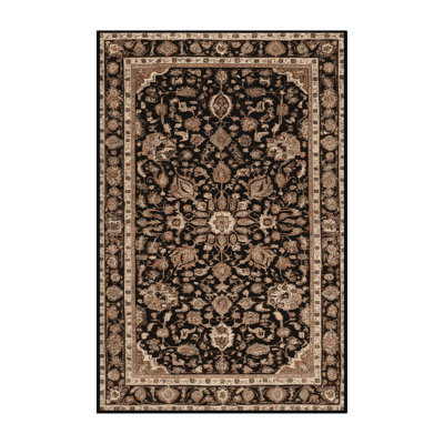 Machine Washable Persian Brown Area Rug