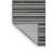 Washable Steel Gray White Striped Area Rug-1225222000