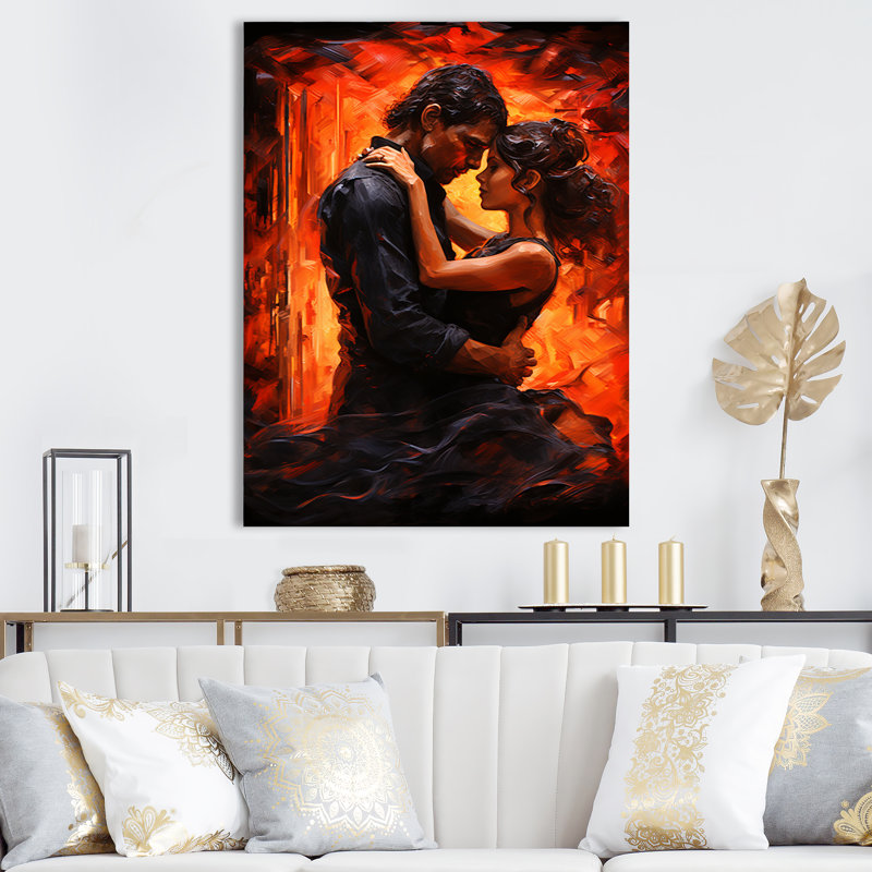 «Dance Tango Temptation», reproduction sur toile, Toile tendue, H 32 po x l 24 po x P 1 po