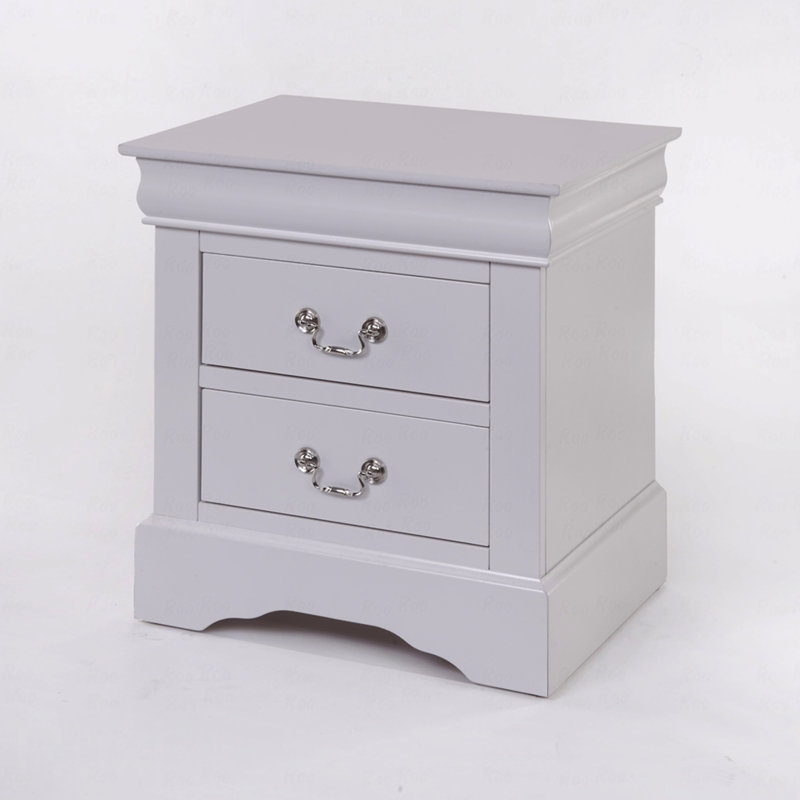 White Finish Nightstand, White
