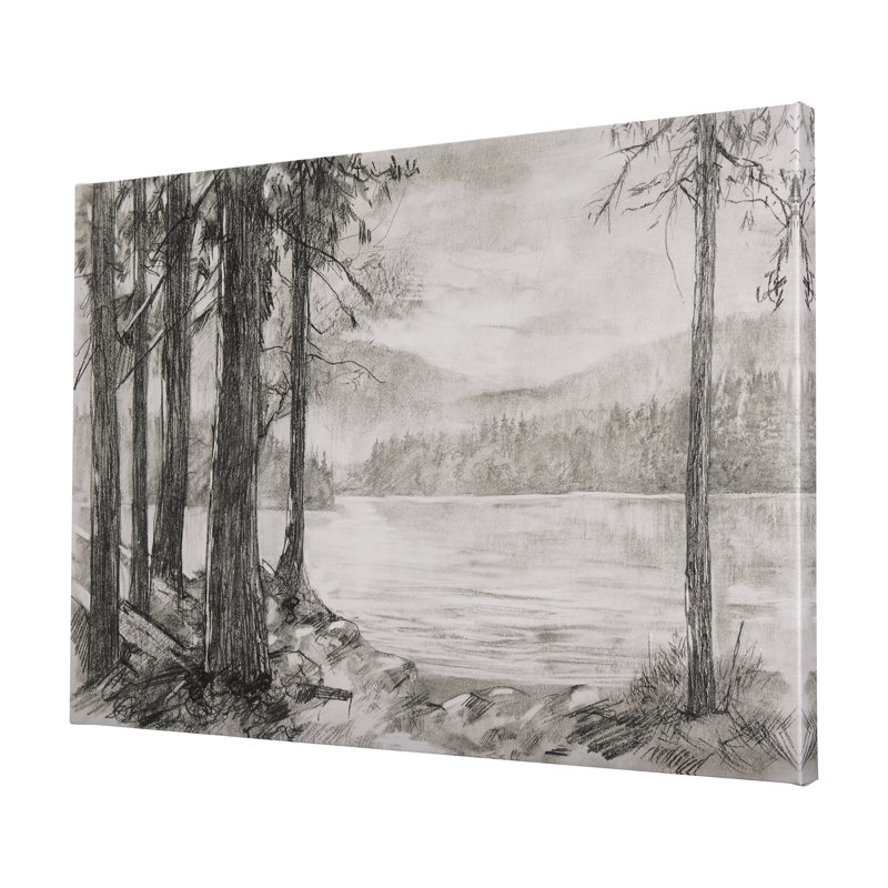 West Coast Chronicles I a Hand Embelished Textured Canvas, 40" H x 60" W x 1.5" D
