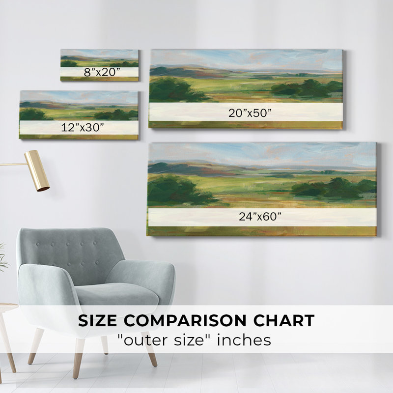 Green Valley I - reproduction d'art sur toile tendue