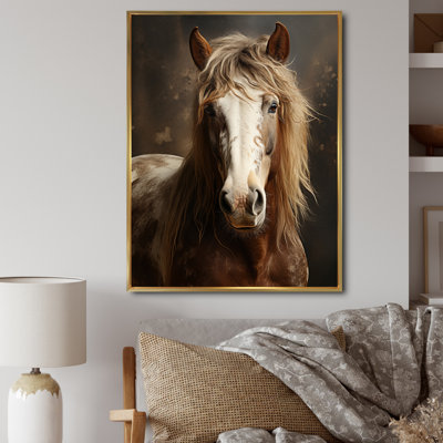 Kededra Brown Horse Harmonious Balance, reproduction d'art sur toile