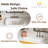 Los Flexi Semi Recessed Vessel Sink, Rectangular Ceramic Drop In Bathroom Sink with Pop-up Drain-108940960-114864878