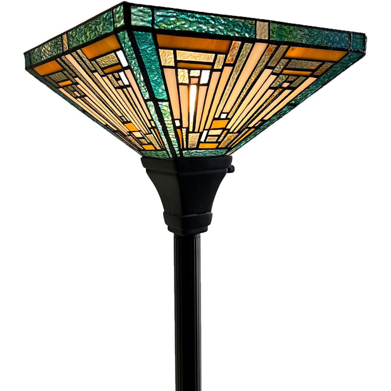 Anuar 70'' Traditional Floor Lamp, ‎Lake Green