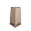 Chess Solid Wood Pedestal End Table