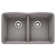 Diamond SILGRANIT 32" L x 19.36" W Double Basin Undermount Kitchen Sink