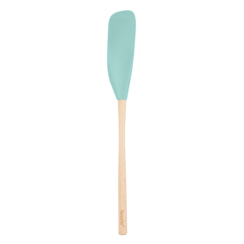Flex-Core Jar Scraper Wood Handle - Light Aqua, Light Aqua