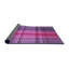 Tapis mauve à motif écossais en laine-2041922877