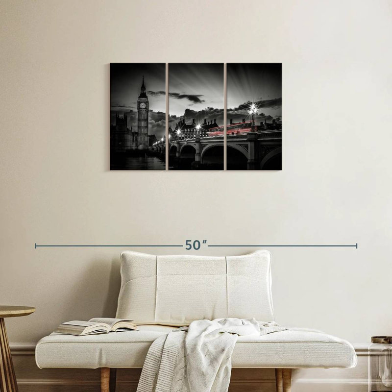 Sireci Westminster Bridge Sunset, 20" H x 33" W