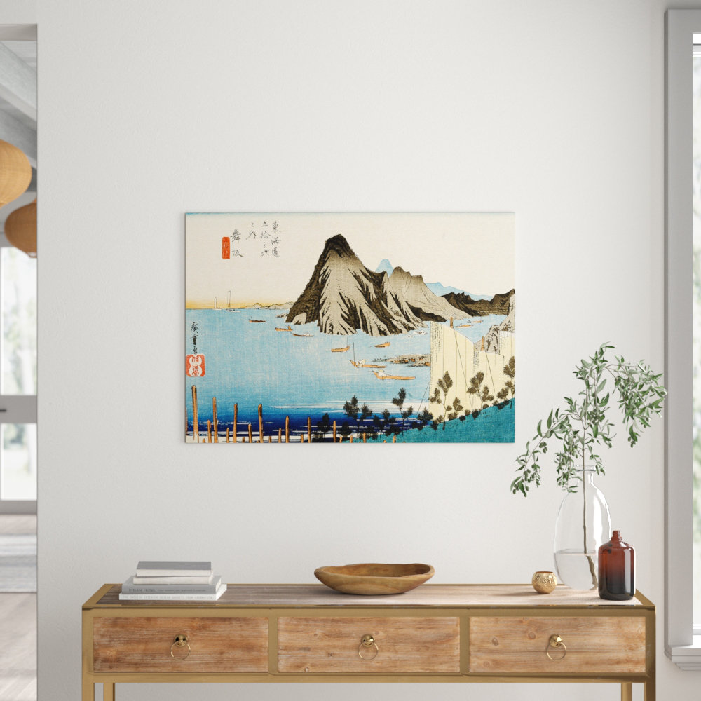 Japanese Oriental by Utagawa Hiroshige - Wrapped Canvas