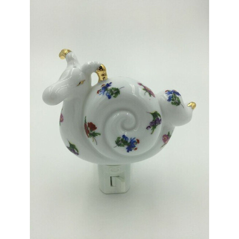 Veilleuse florale en forme d'hippocampe