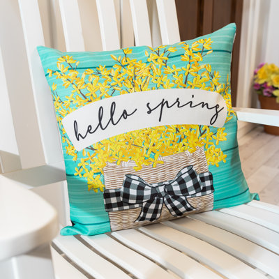 Housse de coussin d'extérieur Forsythia Basket