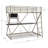 Modoc Twin Metal Four Poster Loft Bed with Bookcase by Isabelle & Max™