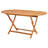 Jency Oval Folding Outdoor Dining Table , 63'' in. W 33.5'' in. D-1804872543