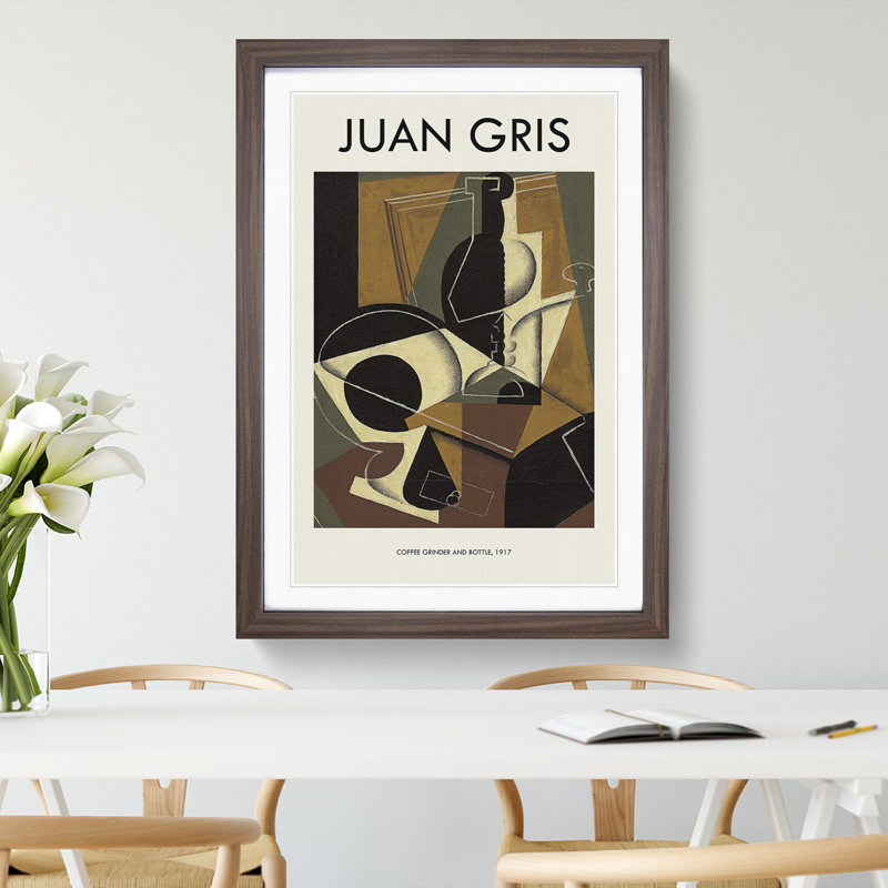 Cafe Moulin by Juan Gris - Framed Print, Walnut, 65cm H x 48cm W x 2cm D