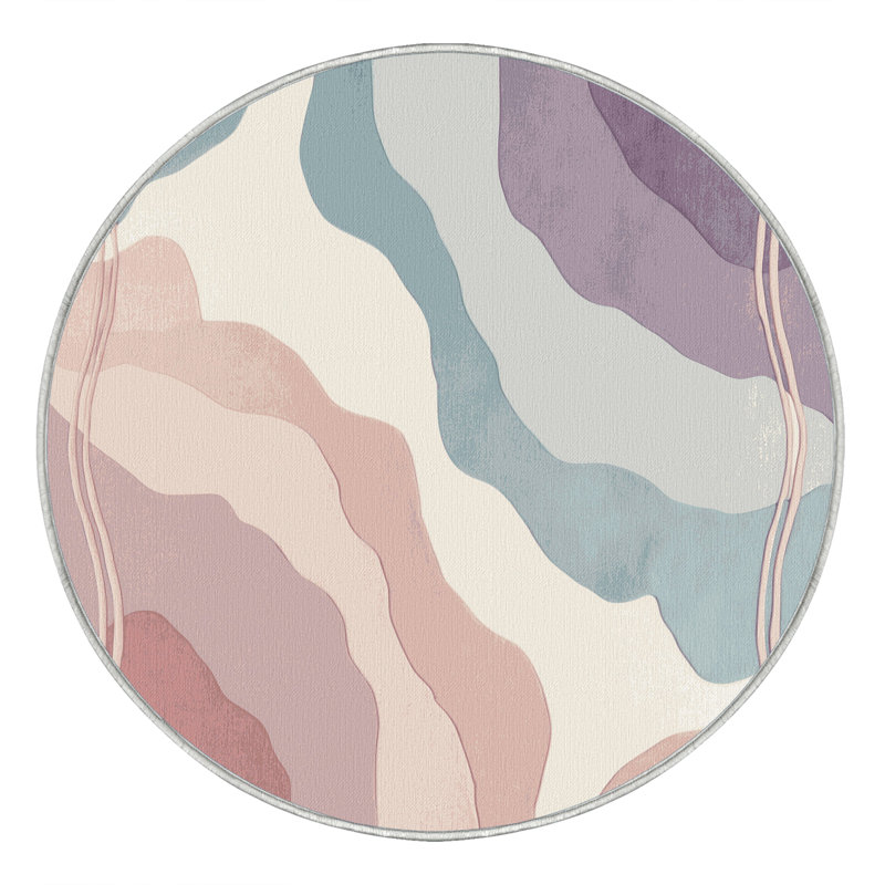 Clouded Drift Rug, Round 3'