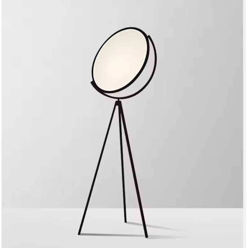  Lampe sur pied halo LIGHT | Diffuseur de lune sculptural | Luminaire de sol moderne réglable à 360 ° XL