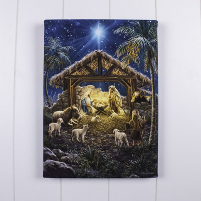 Oh Night Divine Canvas Wall Art Small