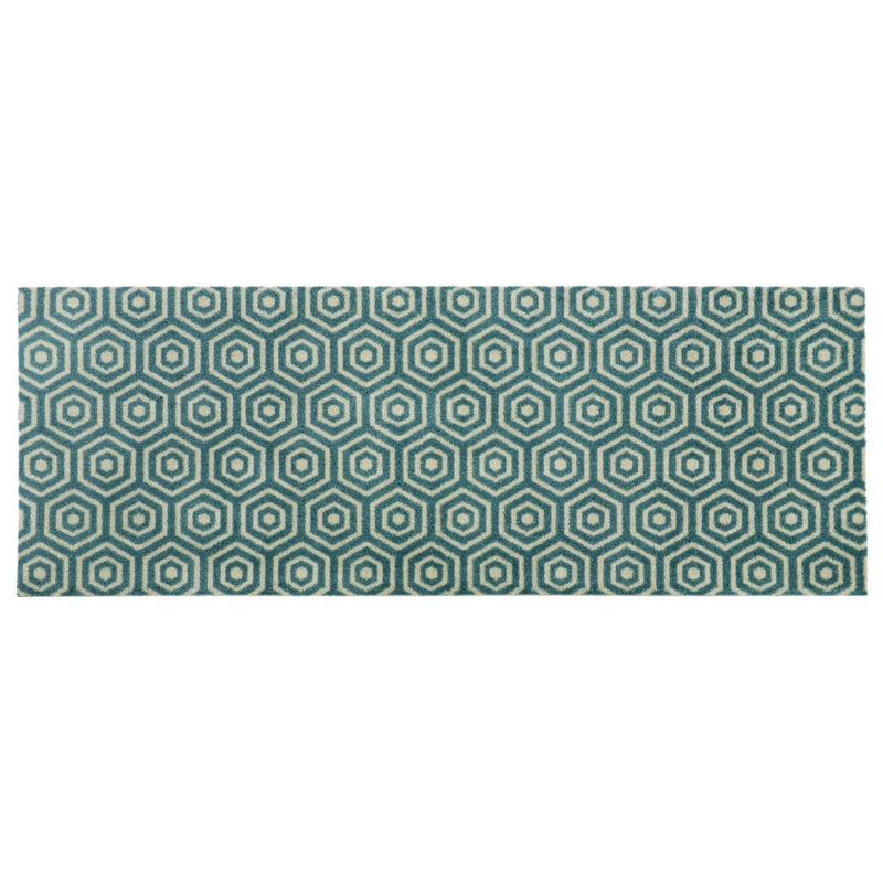 Non-Slip Geometric Indoor Doormat, Rectangle 50cm W x 150cm L