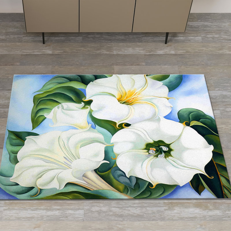 Non-Woven Soft Type Printed Rug Featuring an Intricate Geometric Pattern Perfect for Enhancing Your Living Room Or Bedroom Decor