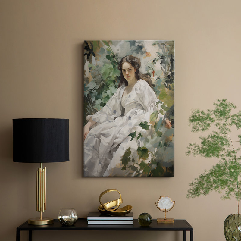 WXEN Series WOMEN Series - Toile tendue avec châssis Premium - Prêt à être accroché, H 36 po x l 24 po