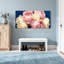 Plantes et fleurs roses sur fond-1798397791