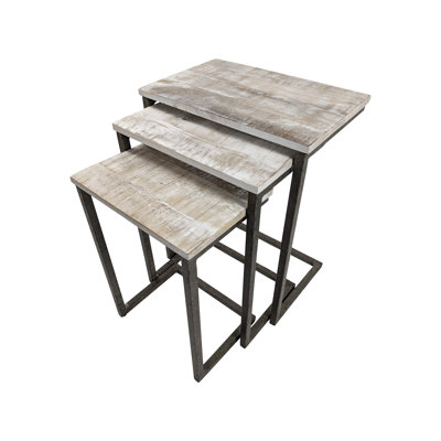 Kendrik Solid Wood Top Nesting Tables