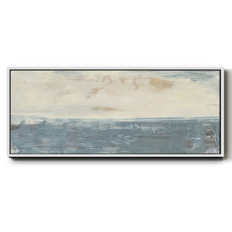 " Peace And Calm III ", White, 20" H x 50" W x 1.5" D